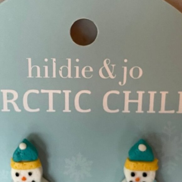 HILDIE & JO Arctic Chill Post Earrings Featuring Snowman & Sweater Designs - Picture 10 of 12